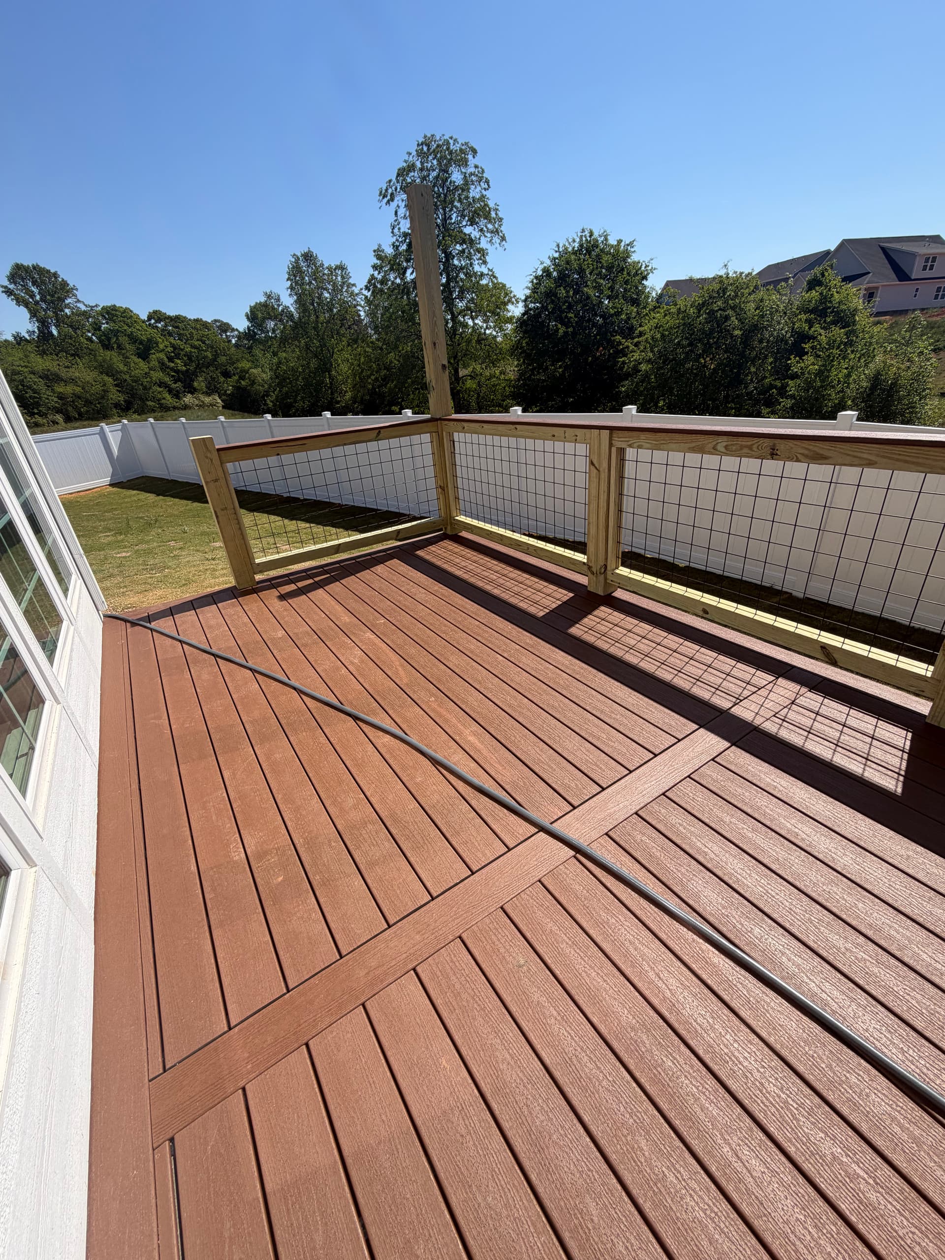 Gallery photos for Multi-Level Deck Build Turns Steep Easley SC Backyard Into Two Hangout Zones: Image #6