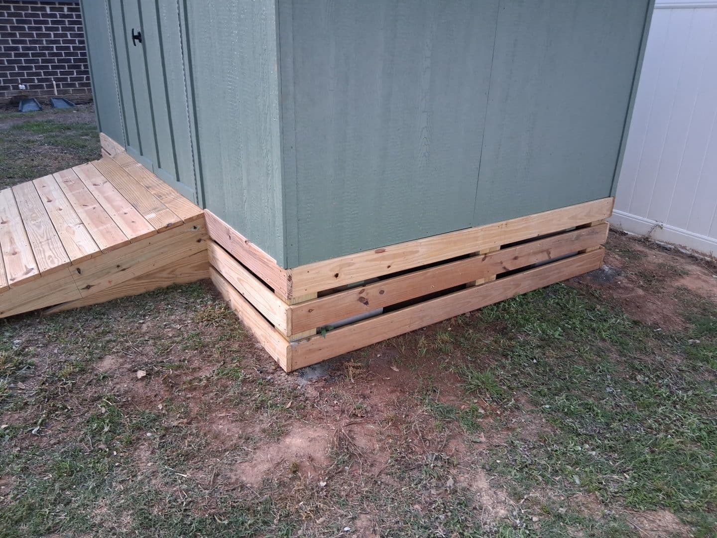 16x16 Trex Deck Build With Concrete Patio in Simpsonville image