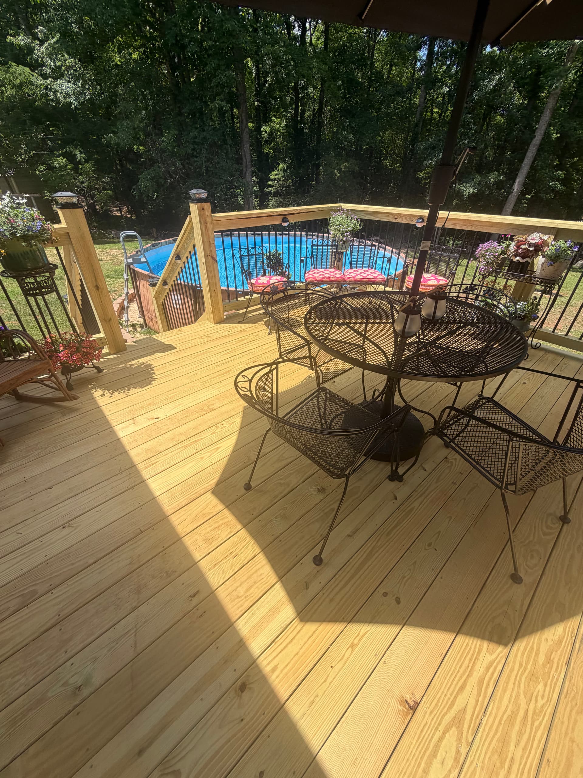 Gallery photos for 16x16 Custom Wood Deck Build in Greenville SC: Image #5