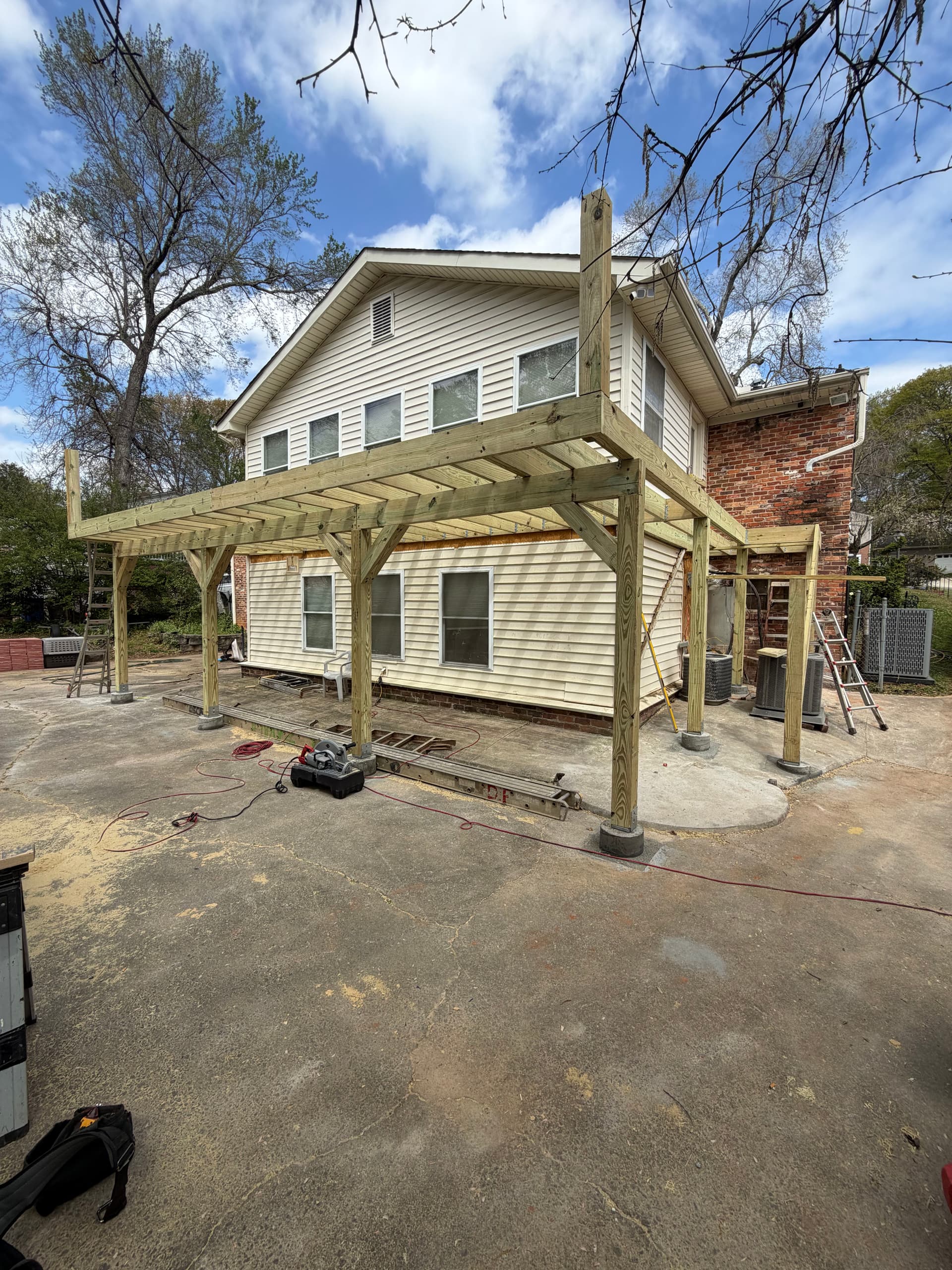 Gallery photos for Custom Trex Deck Rebuild with Aluminum Insulated Porch Cover: Image #2