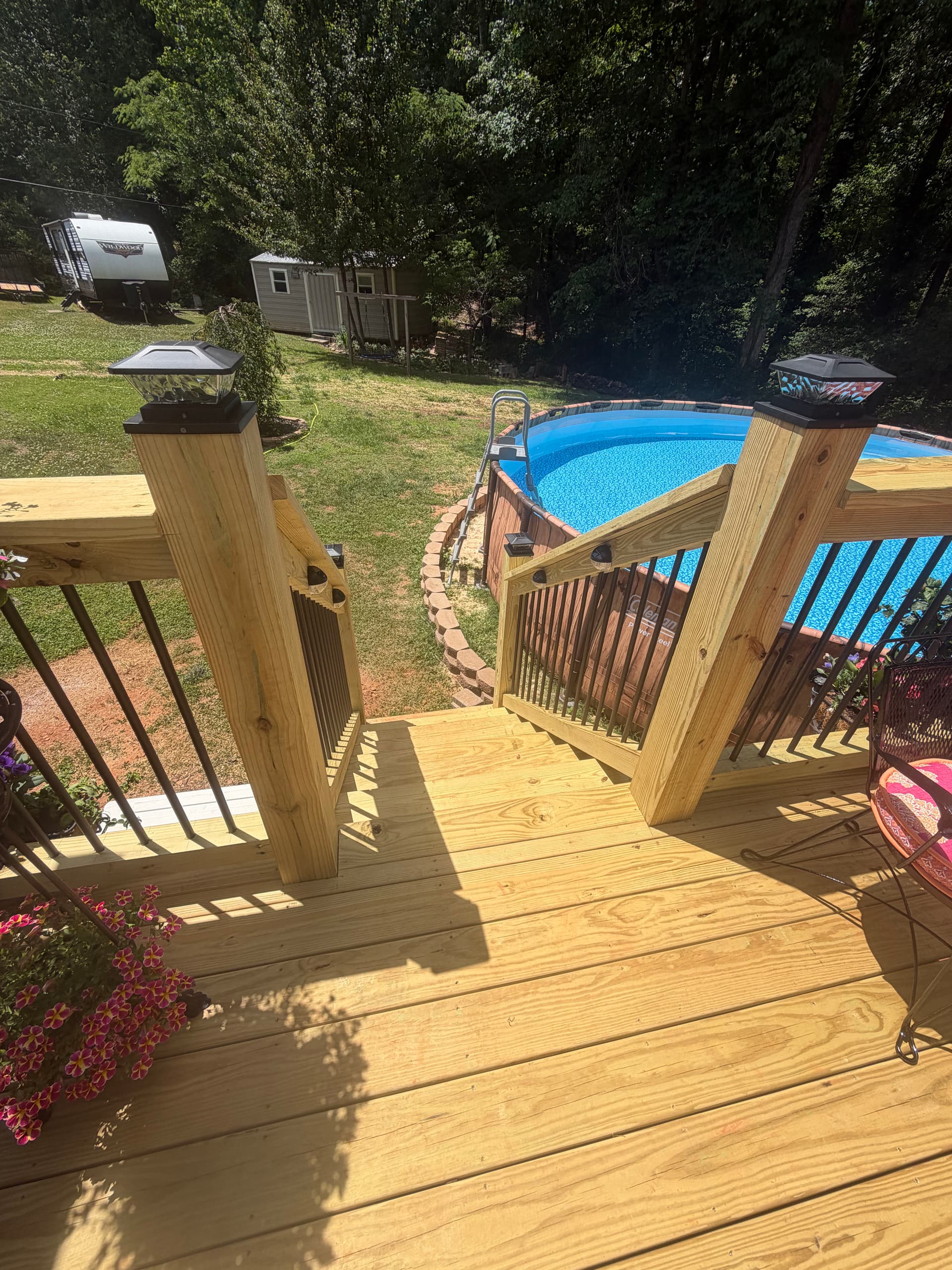 Gallery photos for 16x16 Custom Wood Deck Build in Greenville SC: Image #3