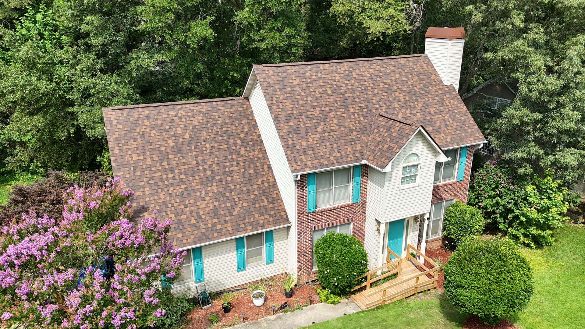 Owens Corning Brownwood Shingle Roof Installation in Simpsonville SC