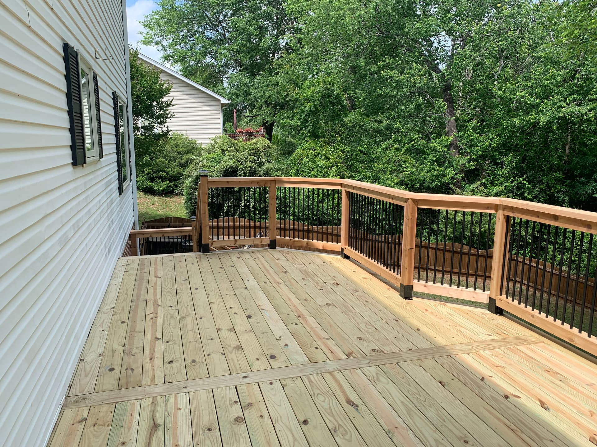 Gallery photos for Rotted Deck Replaced with Custom Cedar Build in Greer SC: Image #6