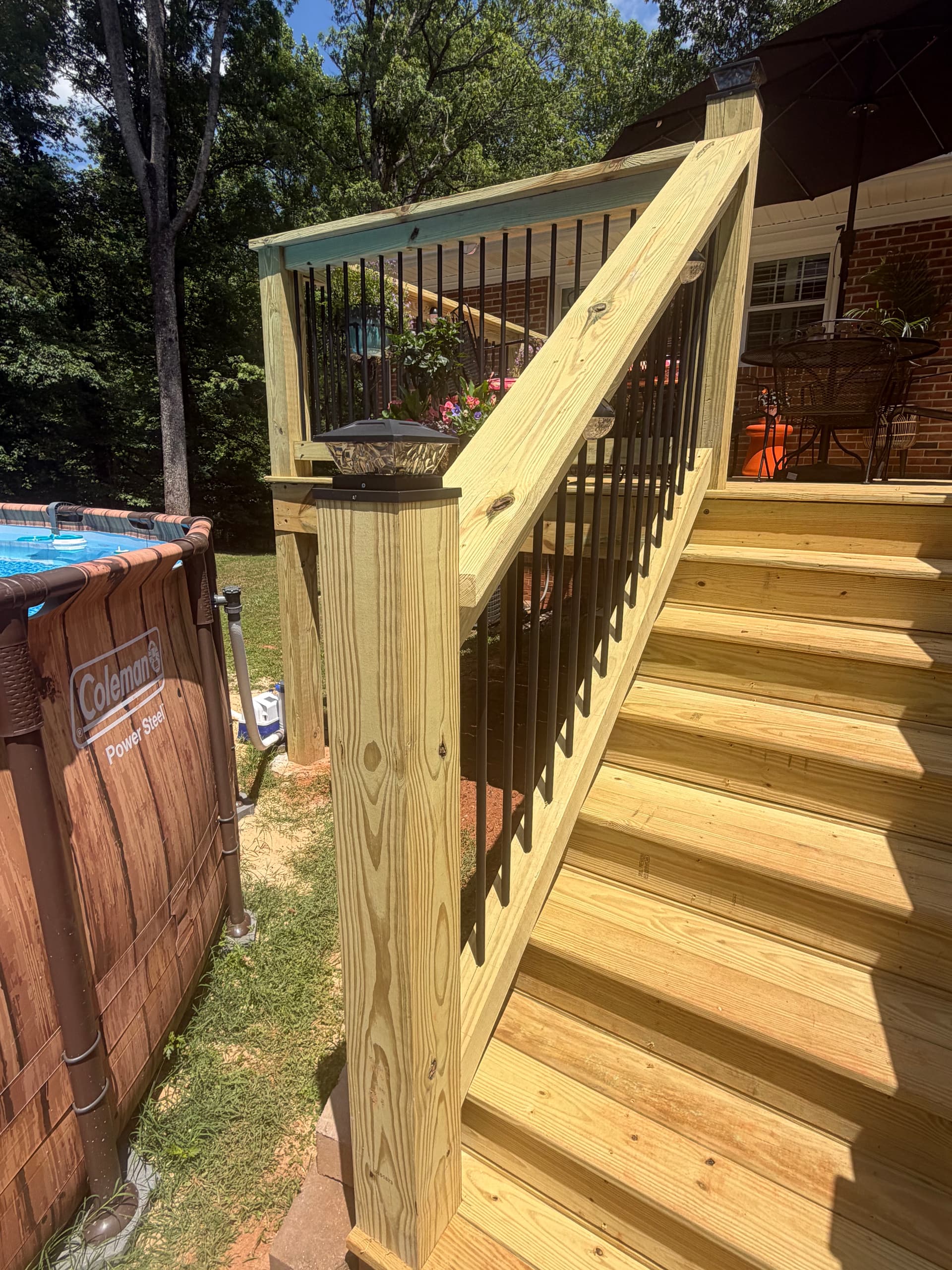 Gallery photos for 16x16 Custom Wood Deck Build in Greenville SC: Image #1