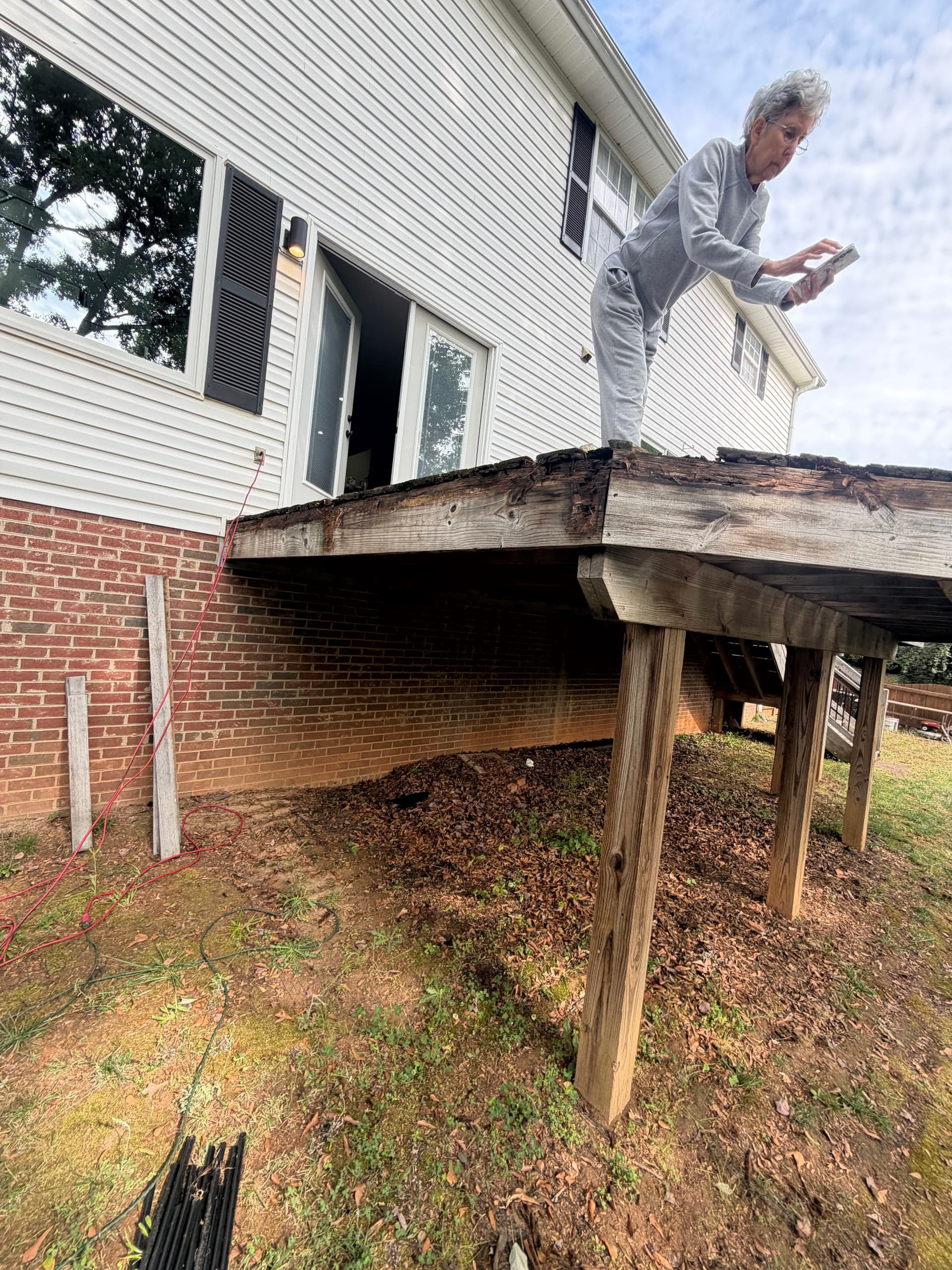 Gallery photos for Rotted Deck Replaced with Custom Cedar Build in Greer SC: Image #3