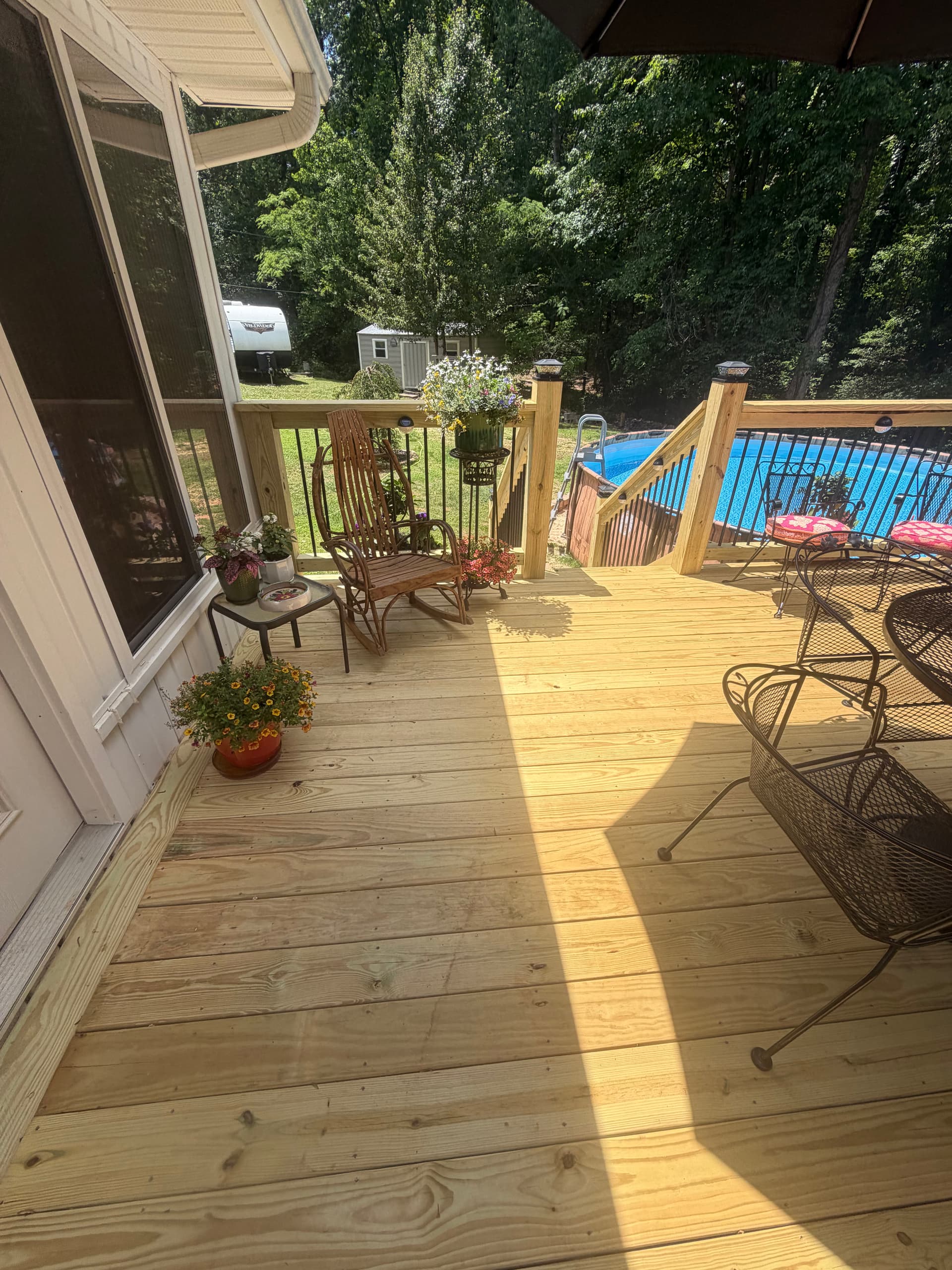 Gallery photos for 16x16 Custom Wood Deck Build in Greenville SC: Image #4