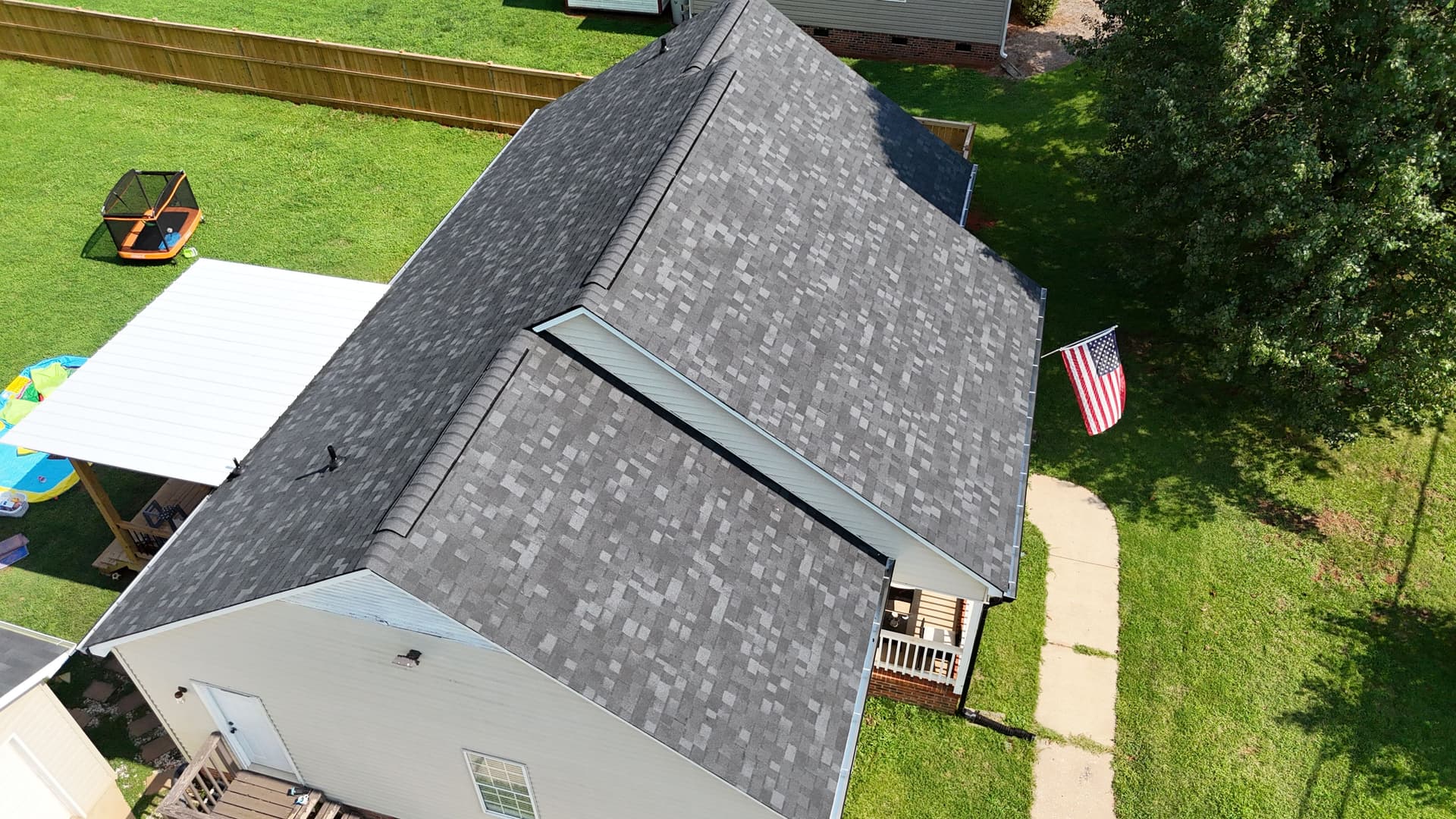 Gallery photos for Owens Corning Onyx Black Roof and Gutter Install in Lyman SC: Image #3