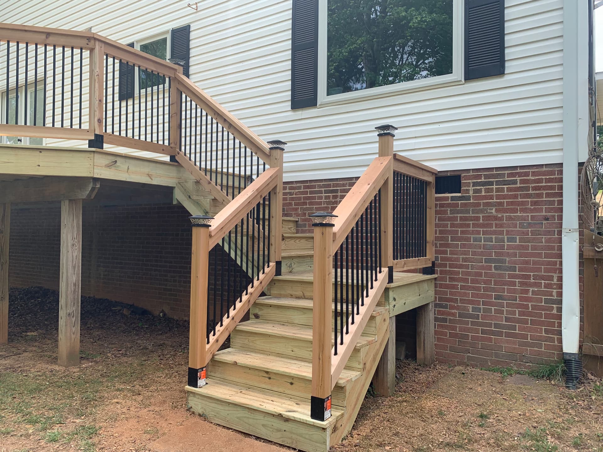 Gallery photos for Rotted Deck Replaced with Custom Cedar Build in Greer SC: Image #5