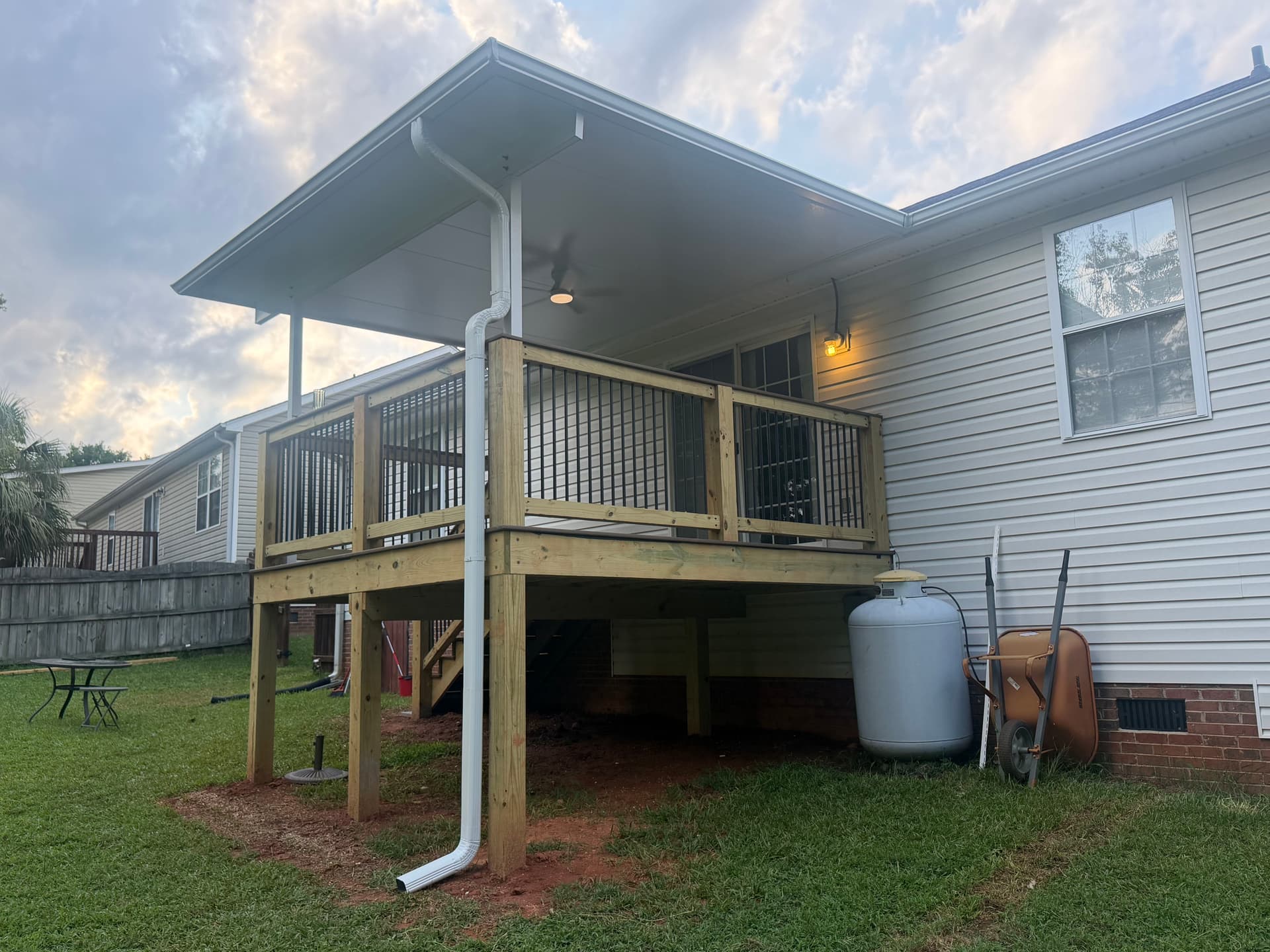 Old Deck Replaced with Trex Decking and Covered Aluminum Roof image