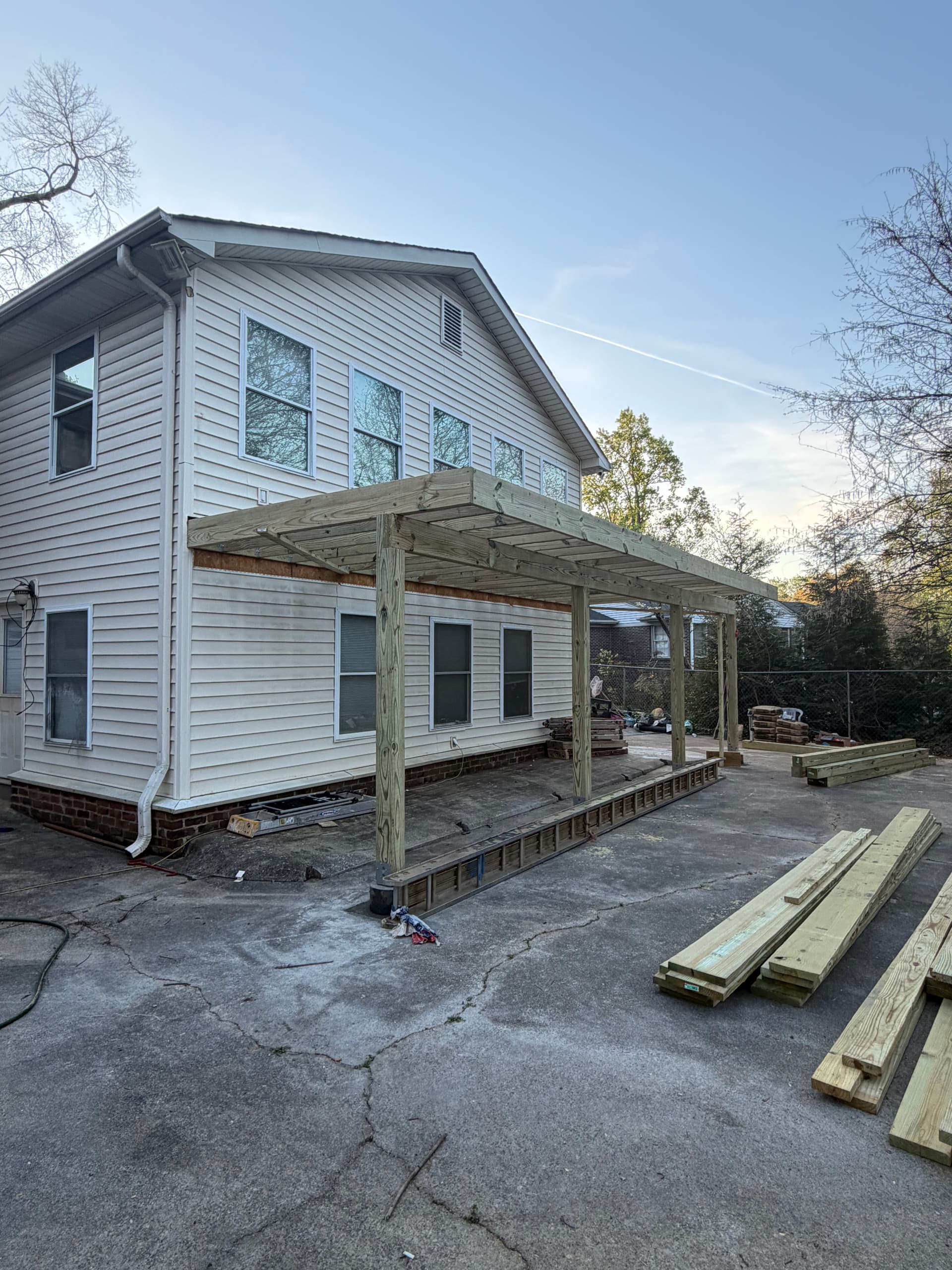 Gallery photos for Custom Trex Deck Rebuild with Aluminum Insulated Porch Cover: Image #1